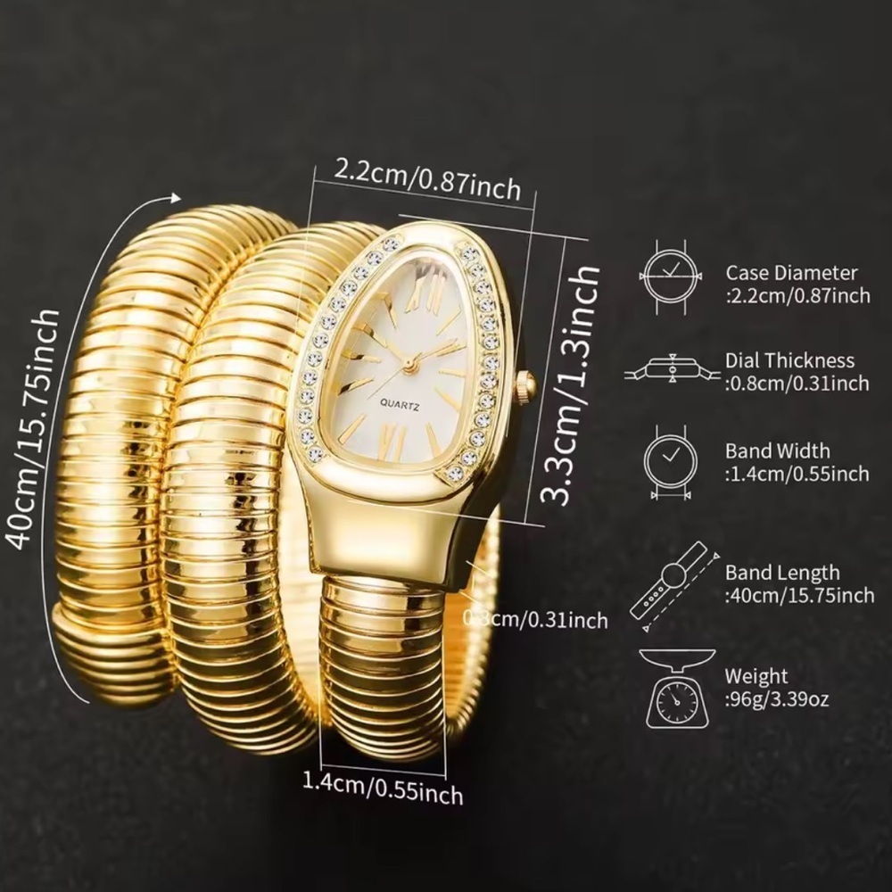 Serpenti serpent Gold and wine red Women's  Watch - Picture 3 of 8
